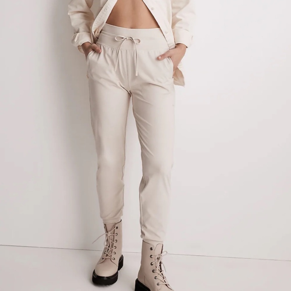 Madewell MWL Flex Skinny Joggers harvest moon beige